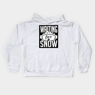 Waiting for snow (black) Kids Hoodie